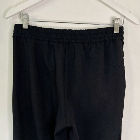 Aritzia Wilfred Buffon Black Elastic Waist Crepe Jogger Style Pants - Picture 6 of 9